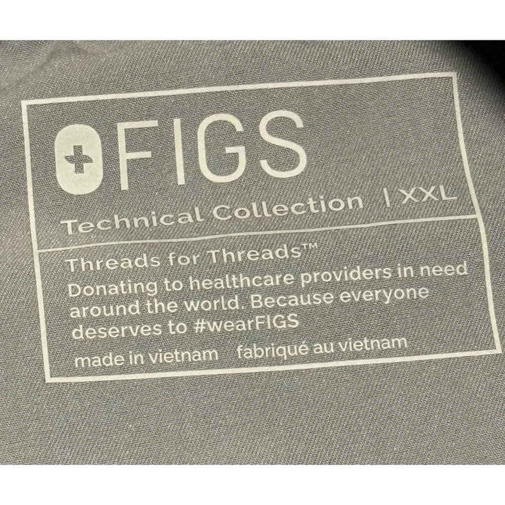 Figs Technical Collection Elastic Waist Cargo Joggers Men's‎ XXL Grey
